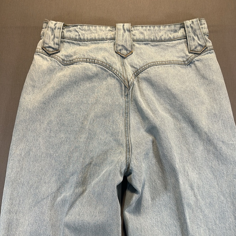 Et Clet Western Embroidered Flame Detail Straight Leg Jeans - Womens Small - Picture 12 of 16